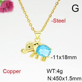 Fashion Copper Necklace  F6N404960avja-L017