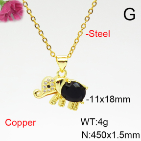 Fashion Copper Necklace  F6N404961avja-L017