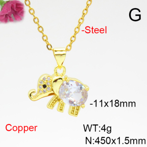Fashion Copper Necklace  F6N404962avja-L017