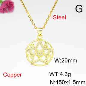 Fashion Copper Necklace  F6N404963baka-L017