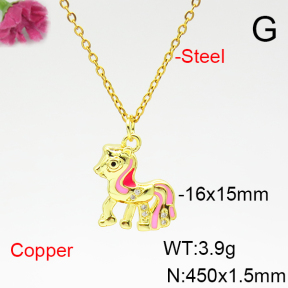 Fashion Copper Necklace  F6N404965avja-L017