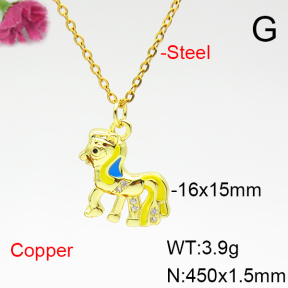 Fashion Copper Necklace  F6N404967avja-L017