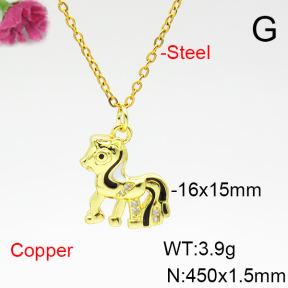 Fashion Copper Necklace  F6N404968avja-L017