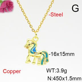 Fashion Copper Necklace  F6N404969avja-L017