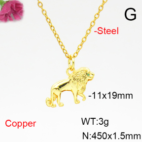 Fashion Copper Necklace  F6N404971vail-L017