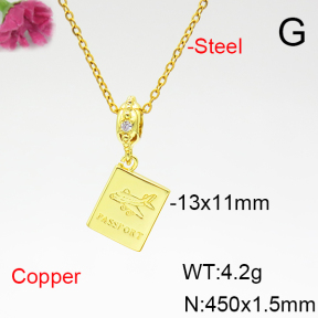 Fashion Copper Necklace  F6N404974vail-L017