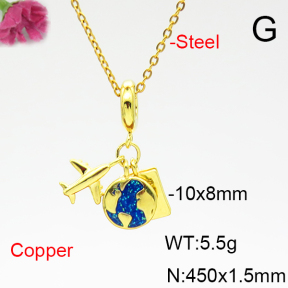 Fashion Copper Necklace  F6N404975baka-L017