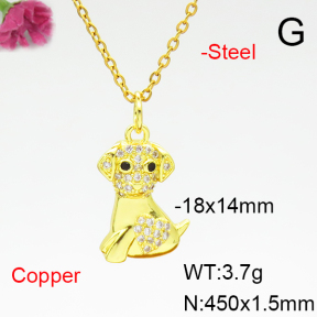 Fashion Copper Necklace  F6N404979avja-L017