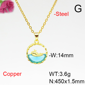 Fashion Copper Necklace  F6N404980aajl-L017