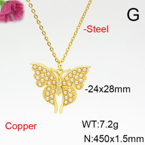 Fashion Copper Necklace  F6N404984vbmb-L017