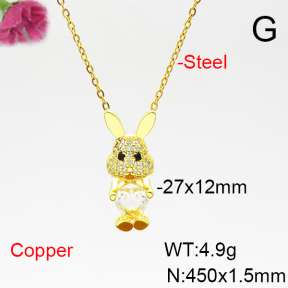 Fashion Copper Necklace  F6N404987baka-L017