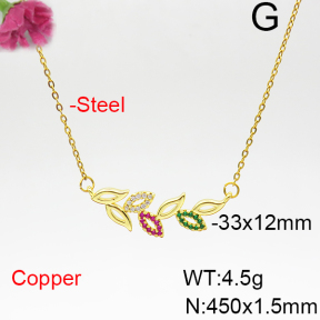 Fashion Copper Necklace  F6N404990ablb-L017