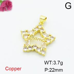 Fashion Copper Pendant  F6P400282ablb-L017
