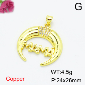 Fashion Copper Pendant  F6P400287baka-L017