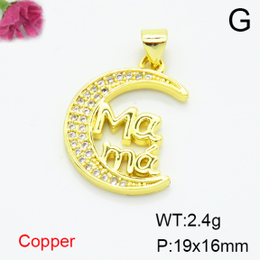 Fashion Copper Pendant  F6P400290baka-L017