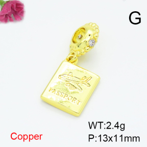 Fashion Copper Pendant  F6P400312vail-L017