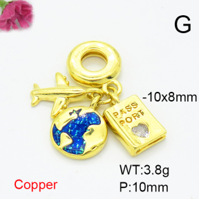 Fashion Copper Pendant  F6P400313baka-L017