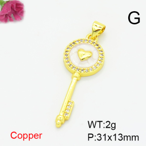 Fashion Copper Pendant  F6P400320aajl-L017