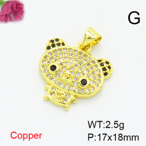 Fashion Copper Pendant  F6P400324baka-L017