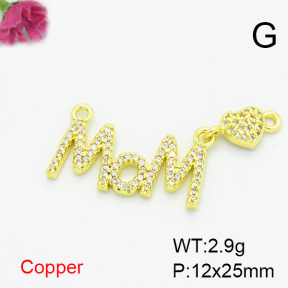 Fashion Copper Pendant  F6P400328ablb-L017