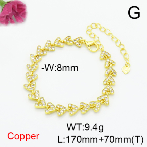 Fashion Copper Bracelet  F6B405502vhha-L002