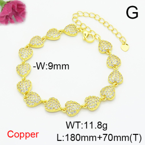 Fashion Copper Bracelet  F6B405504bhia-L002