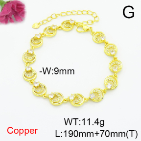 Fashion Copper Bracelet  F6B405511bhva-L002