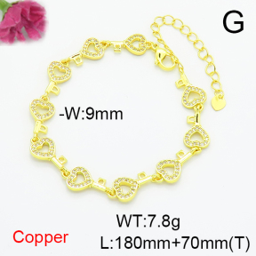 Fashion Copper Bracelet  F6B405512bhva-L002