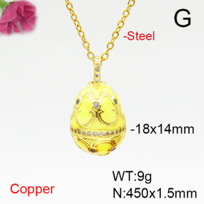 Fashion Copper Necklace  F6N300806ablb-L002