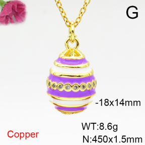 Fashion Copper Necklace  F6N300814aakl-L002