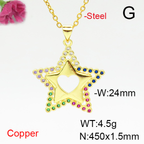 Fashion Copper Necklace  F6N404999aajl-L002