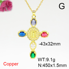 Fashion Copper Necklace  F6N405003ablb-L002