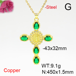 Fashion Copper Necklace  F6N405005ablb-L002