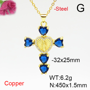 Fashion Copper Necklace  F6N405008ablb-L002