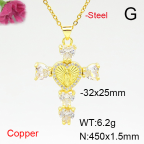 Fashion Copper Necklace  F6N405013ablb-L002