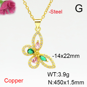 Fashion Copper Necklace  F6N405016baka-L002