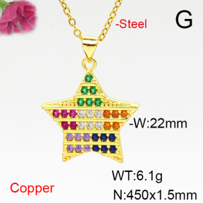 Fashion Copper Necklace  F6N405020baka-L002