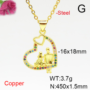Fashion Copper Necklace  F6N405025vail-L002