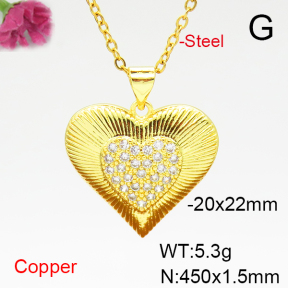 Fashion Copper Necklace  F6N405026avja-L002