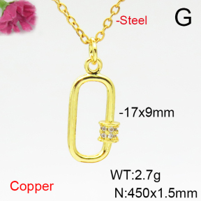 Fashion Copper Necklace  F6N405030vaia-L002
