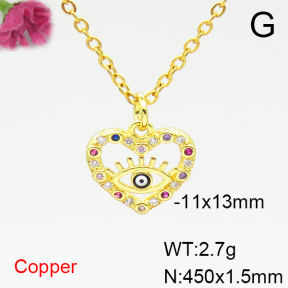 Fashion Copper Necklace  F6N405034vail-L002