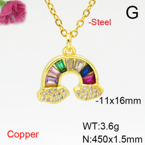 Fashion Copper Necklace  F6N405035avja-L002