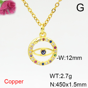 Fashion Copper Necklace  F6N405037vail-L002