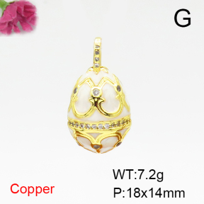 Fashion Copper Pendant  F6P300045ablb-L002