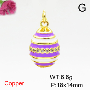 Fashion Copper Pendant  F6P300055aakl-L002