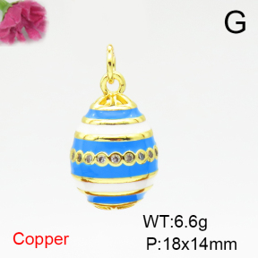 Fashion Copper Pendant  F6P300056aakl-L002