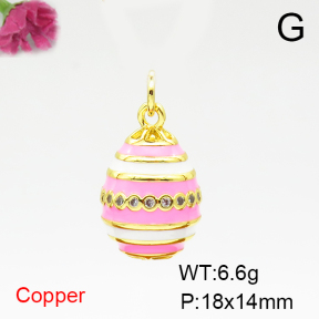 Fashion Copper Pendant  F6P300057aakl-L002