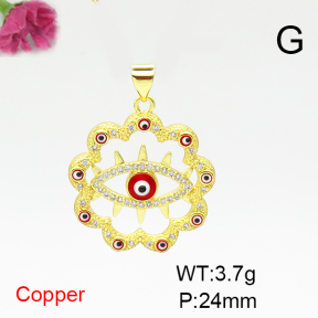 Fashion Copper Pendant  F6P400331ablb-L002