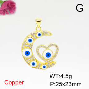 Fashion Copper Pendant  F6P400334aakl-L002