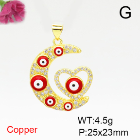 Fashion Copper Pendant  F6P400335aakl-L002